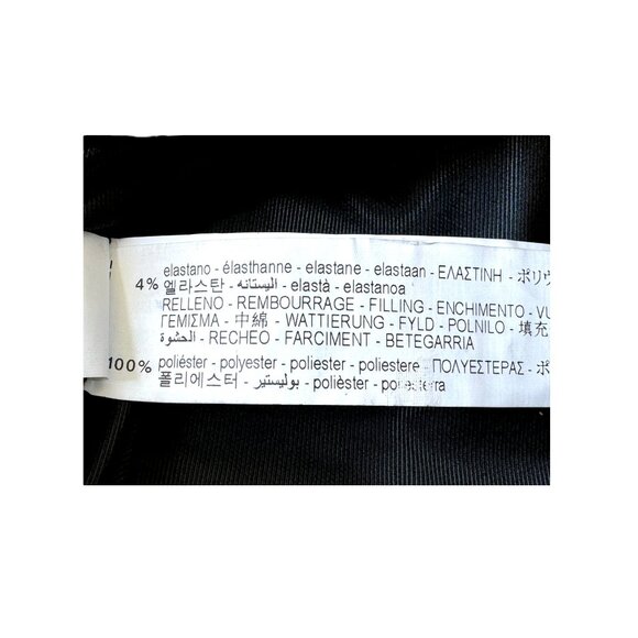 Zara Black Faux Leather Strapless Mini Dress With Pink Piping Size M New - Picture 7 of 9